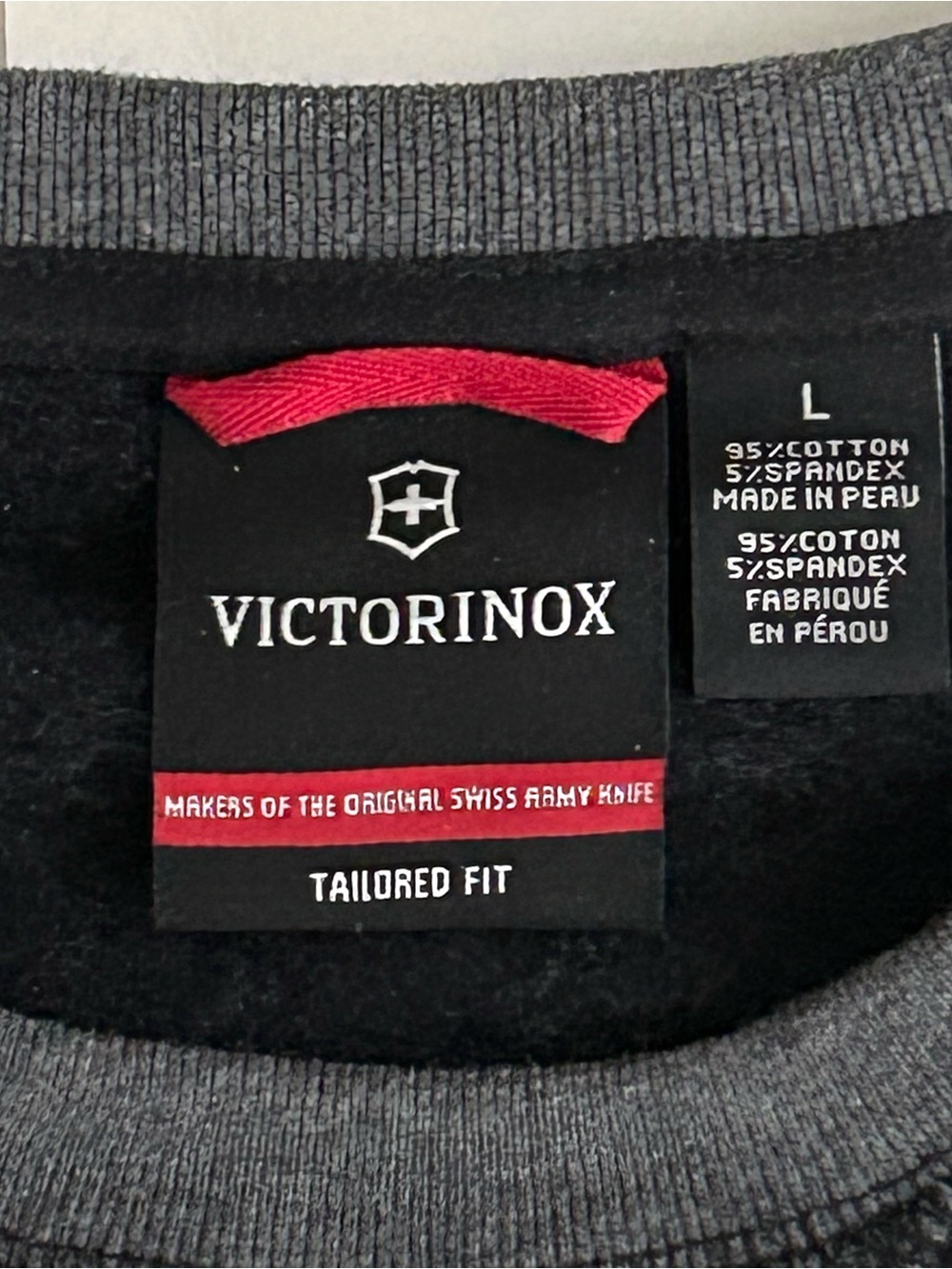 Victorinox Swiss Army Knife Cotton Sweatshirt - Size L Tailored Fit - Mens - Picture 2 of 9